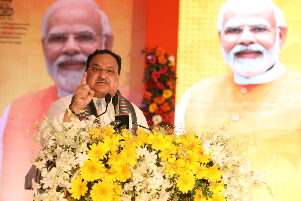 Hon'ble BJP National President Shri J.P. Nadda while inaugurating SVNirtar Hospital Annexy in Cuttak (Odisha)