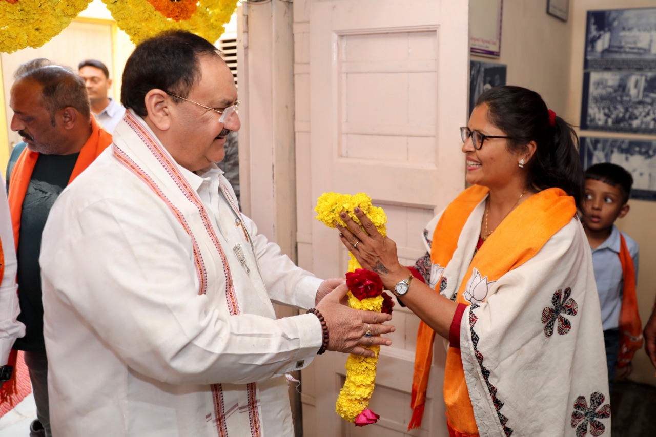 BJP National President Shri J.P. Nadda at Birth Place of Sardar Vallabhbhai Patel in Desai Vagi, Nadiyad (Gujarat)