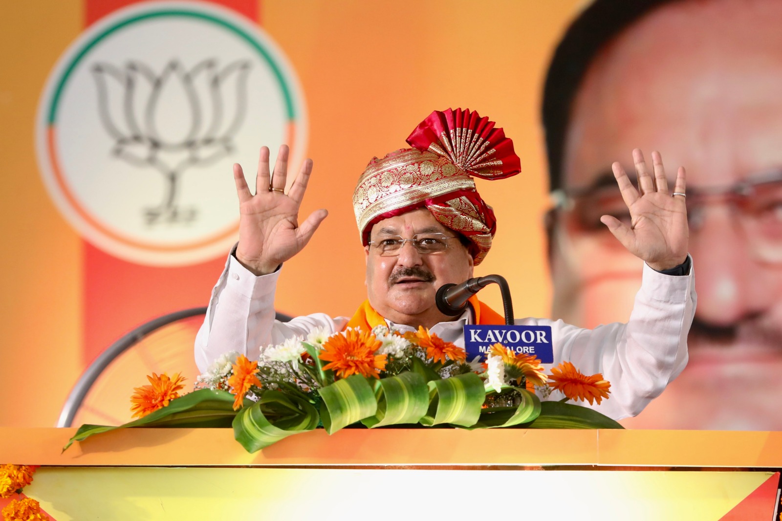 BJP National President Shri J.P. Nadda addressing the District Booth Committee Convention in Udupi (Karnataka)