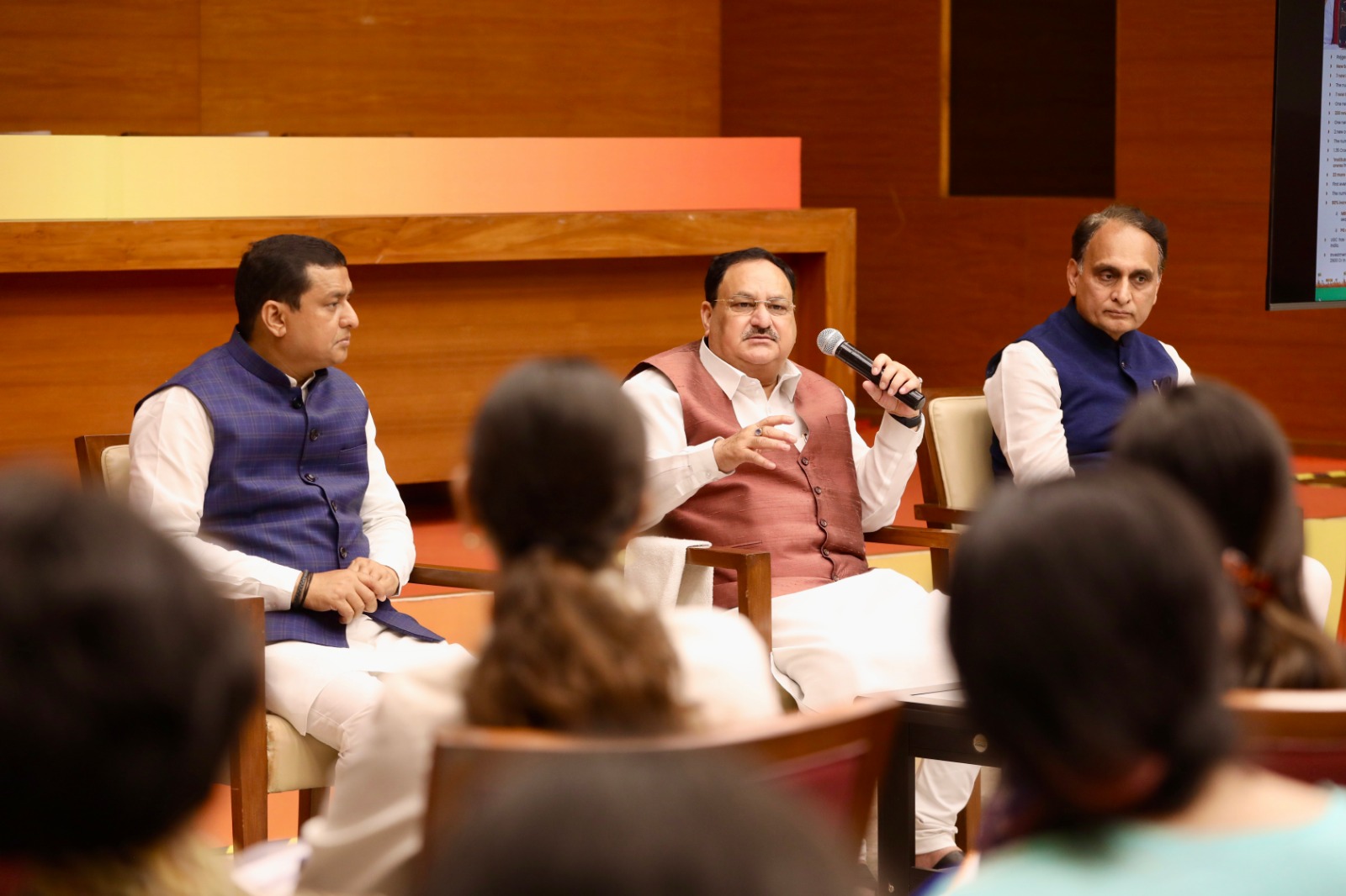 Hon'ble BJP National President Shri J.P. Nadda interacted with the students of Delhi University under “Know BJP” campaign