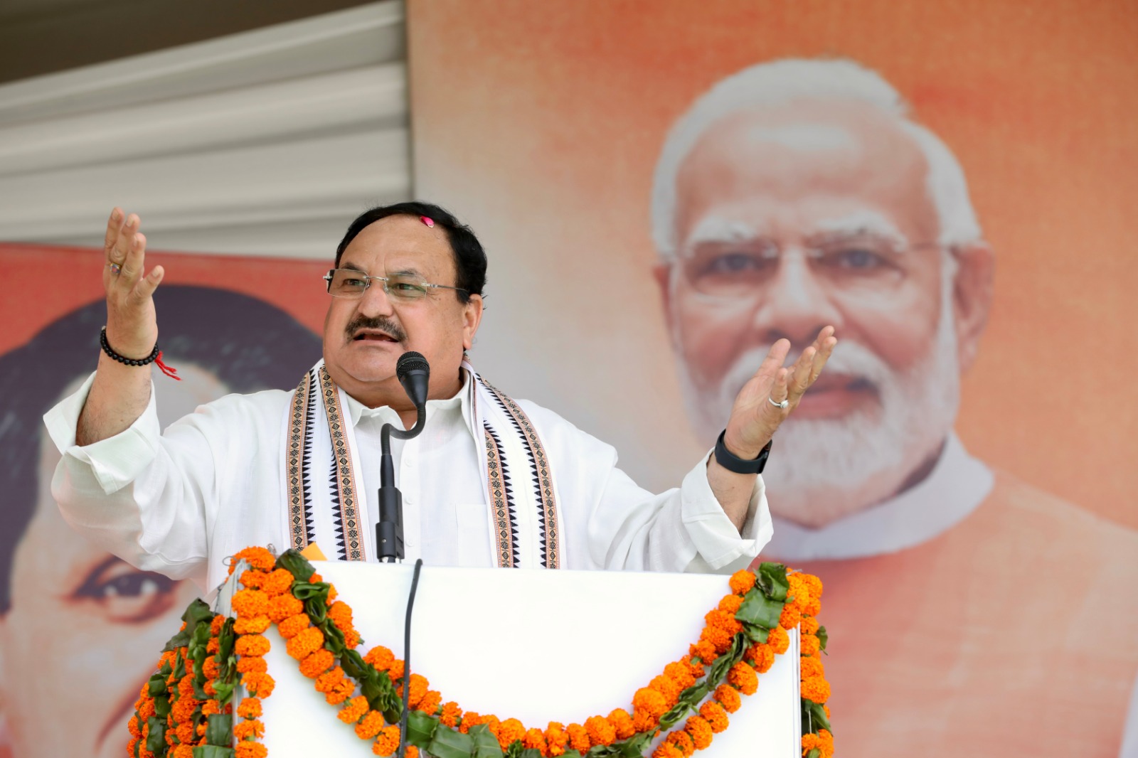 BJP National President Shri J.P. Nadda addressing a public meeting in Kangra (Himachal Pradesh)