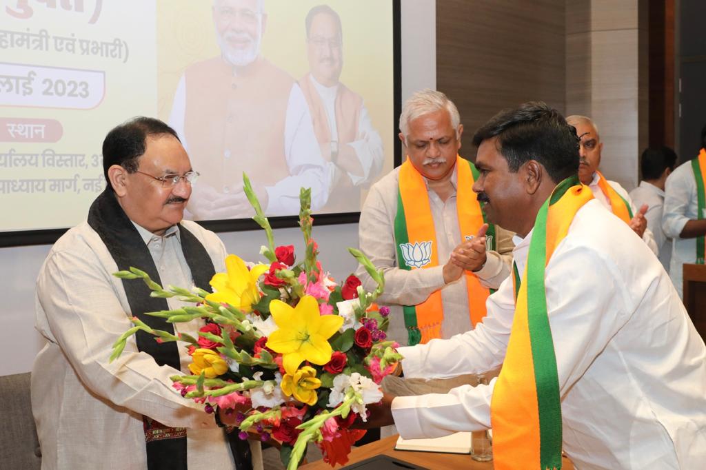 BJP National President Shri J.P. Nadda chaired BJP Sanyukt Morcha Baithak at BJP HQ Ext. 3B, DDU Marg, New Delhi