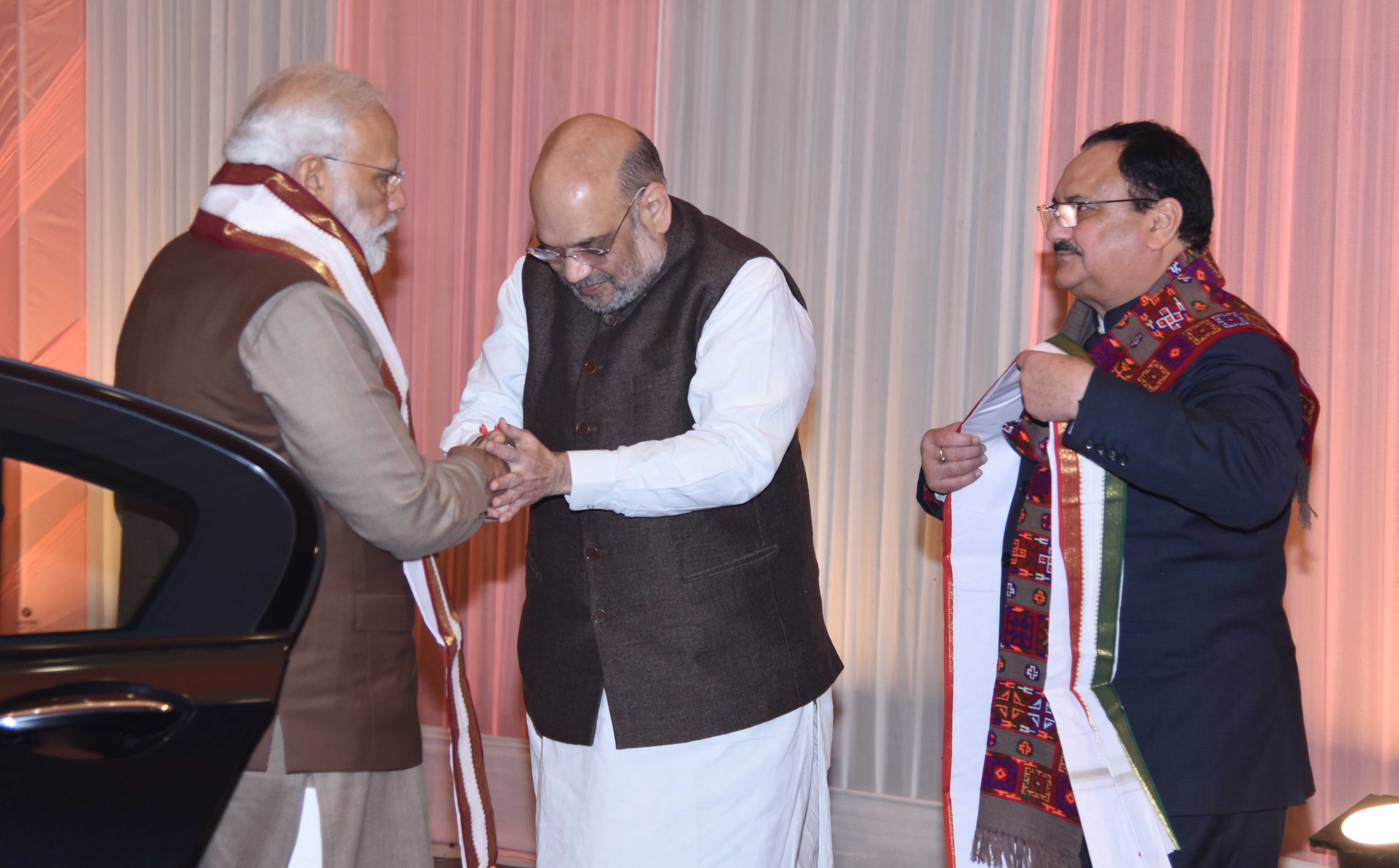 Photographs : BJP CEC Meeting at BJP HQ, 6A Deendayal Upadhyay Marg, New Delhi.