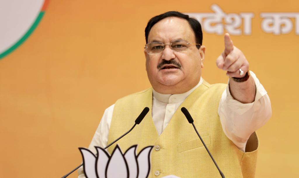 Photographs : BJP National President Shri J.P. Nadda addressing West Bengal BJP State Executive Meeting via video conferencing