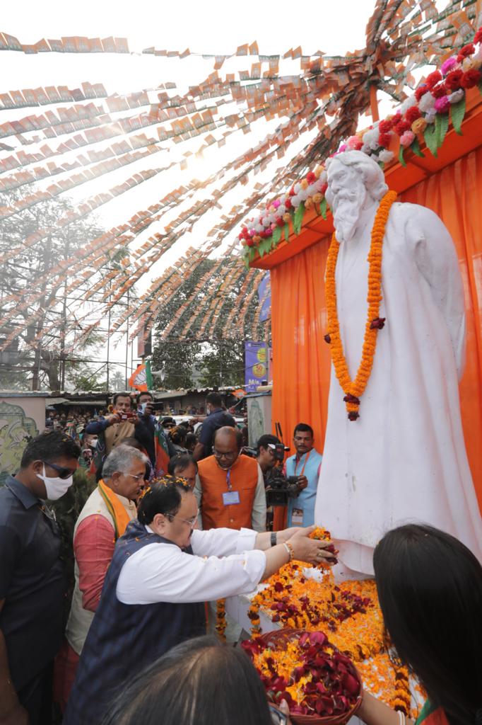 Photographs : Road Show of Hon'ble BJP National President Shri J.P. Nadda in Malda (West Bengal)