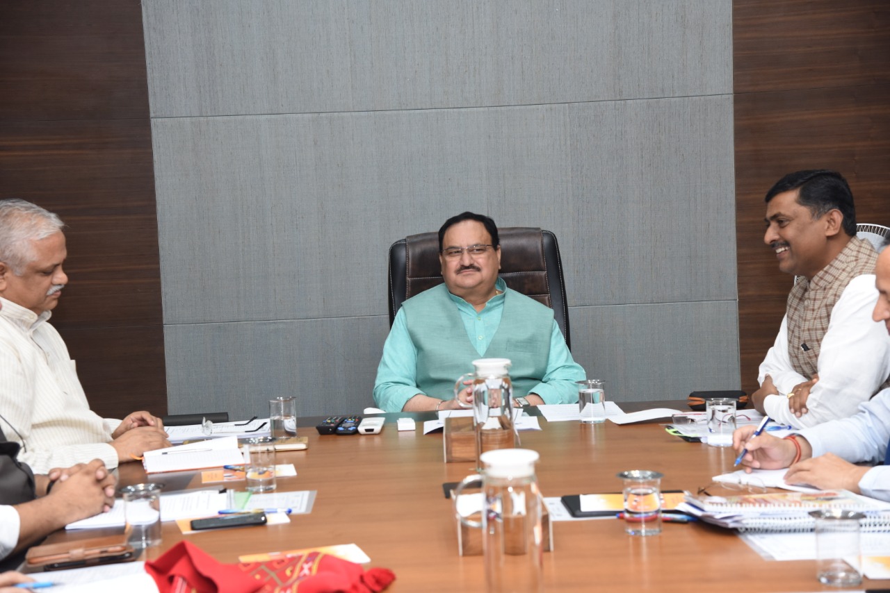 BJP Working President charing meeting of BJP National General Secretaries at BJP HQ 6A, DDU Marg, New Delhi