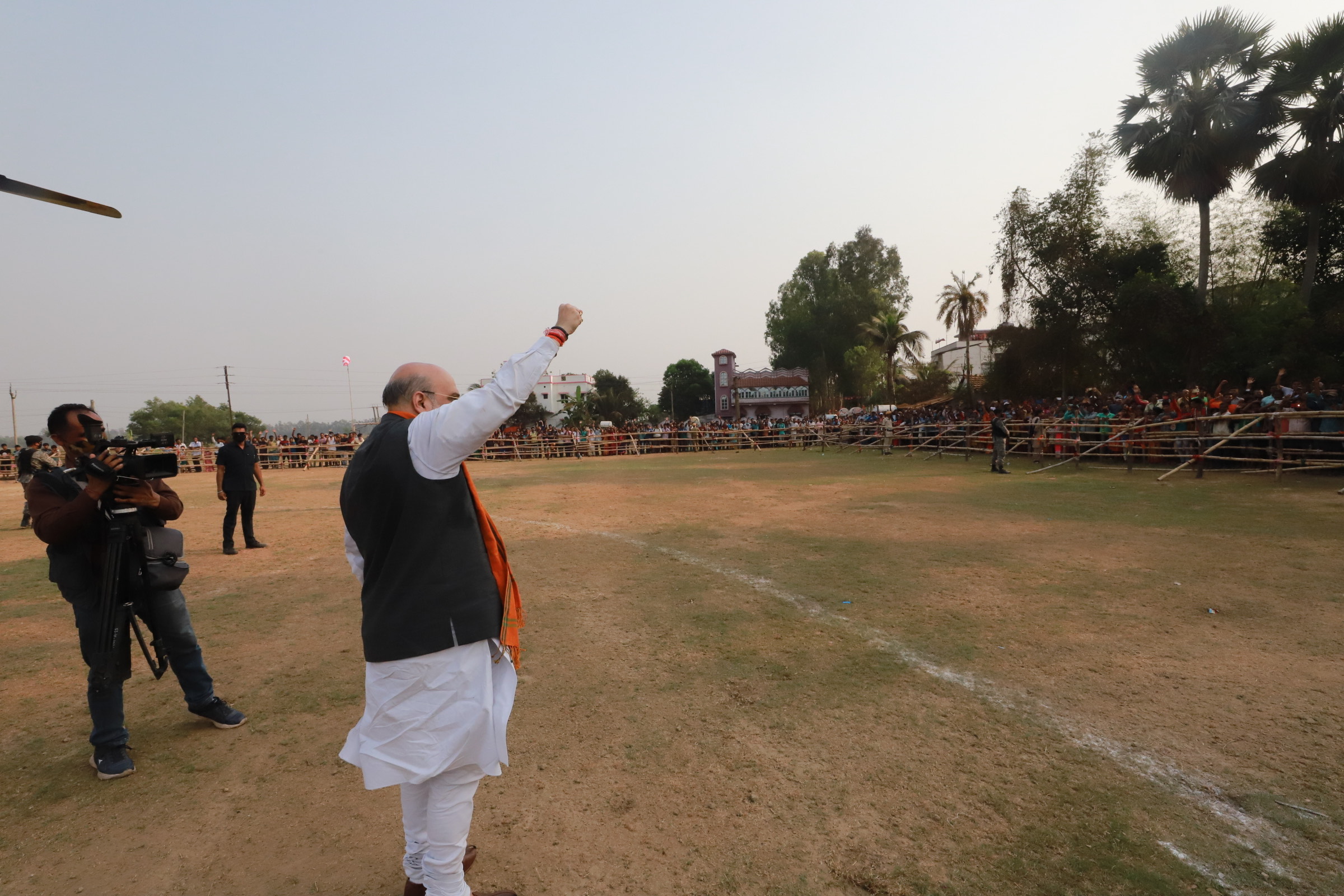  Road show of Hon'ble Union Home Minister Shri Amit Shah in Panskura Paschim (West Bengal)