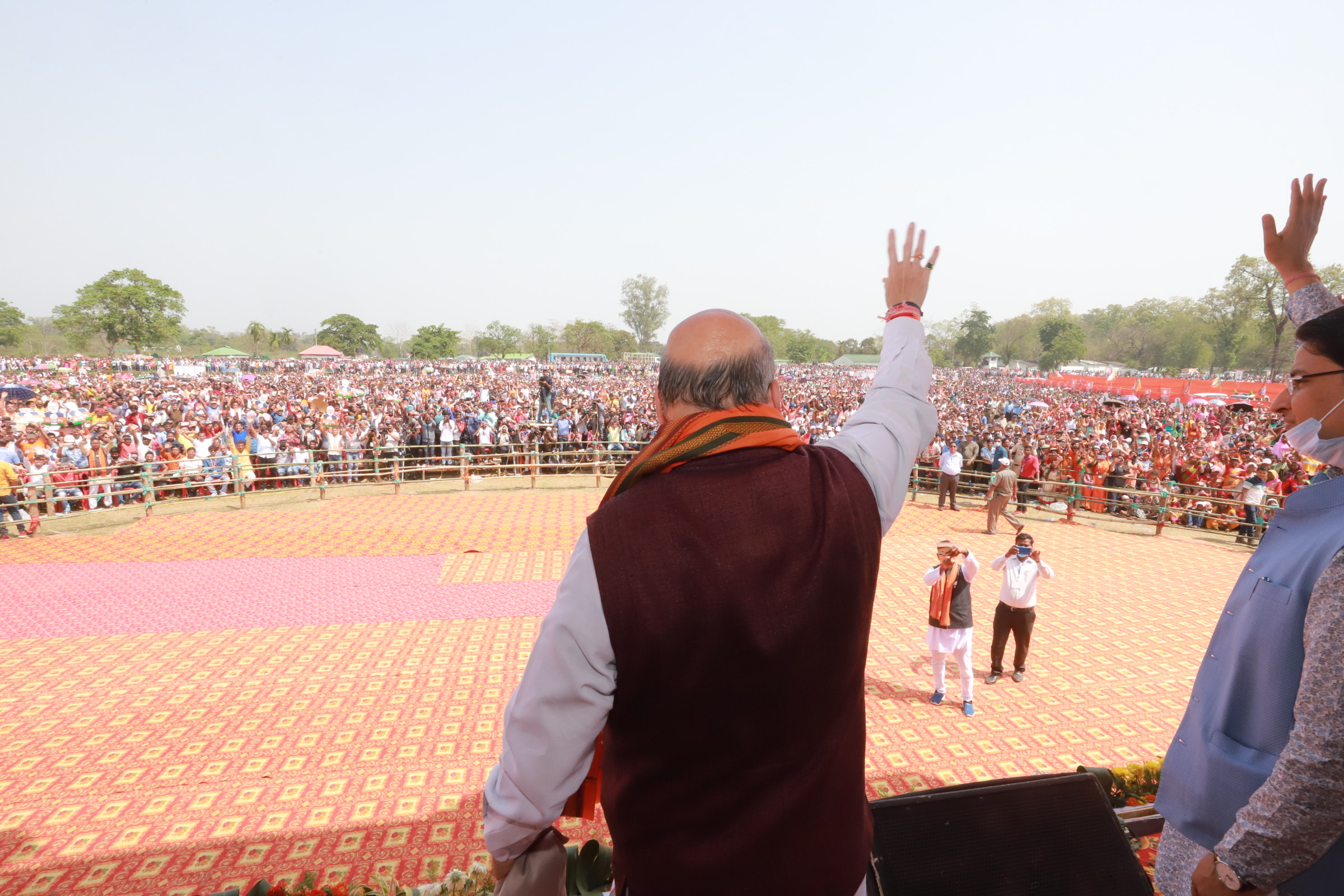  Hon'ble Union Home Minister Shri Amit Shah addressing a public meeting in Kalchini (West Bengal)