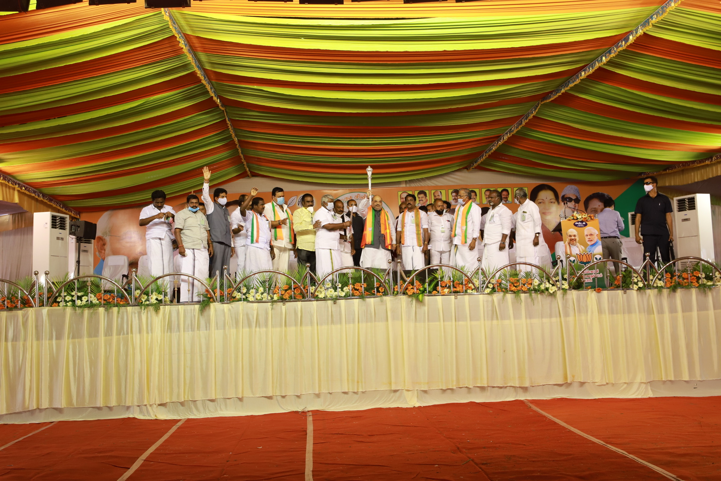  Hon'ble Union Home Minister and Senior BJP Leader Shri Amit Shah addressing a public meeting Tirunelveli (Tamil Nadu)