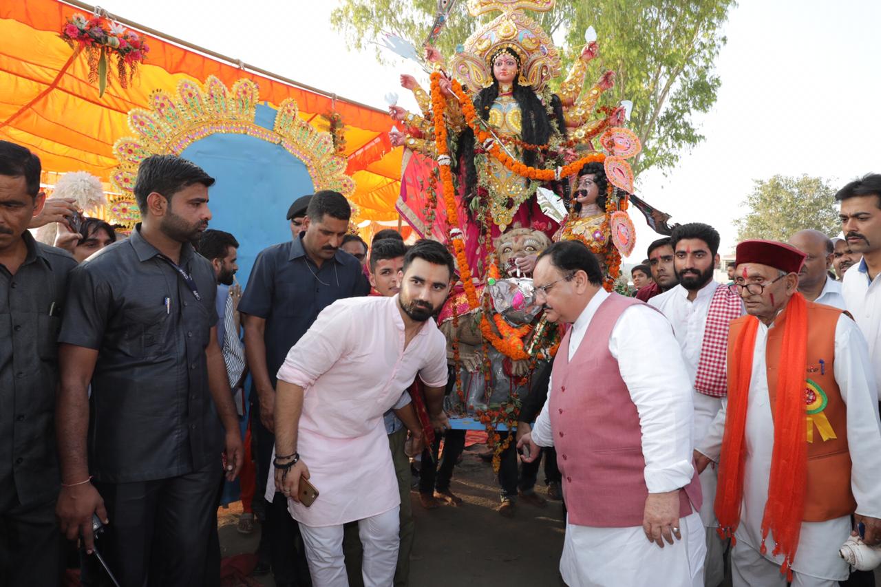 BJP Working President, Shri Jagat Prakash Nadda at Dussehra Utsav in Bilaspur (Himachal Pradesh)