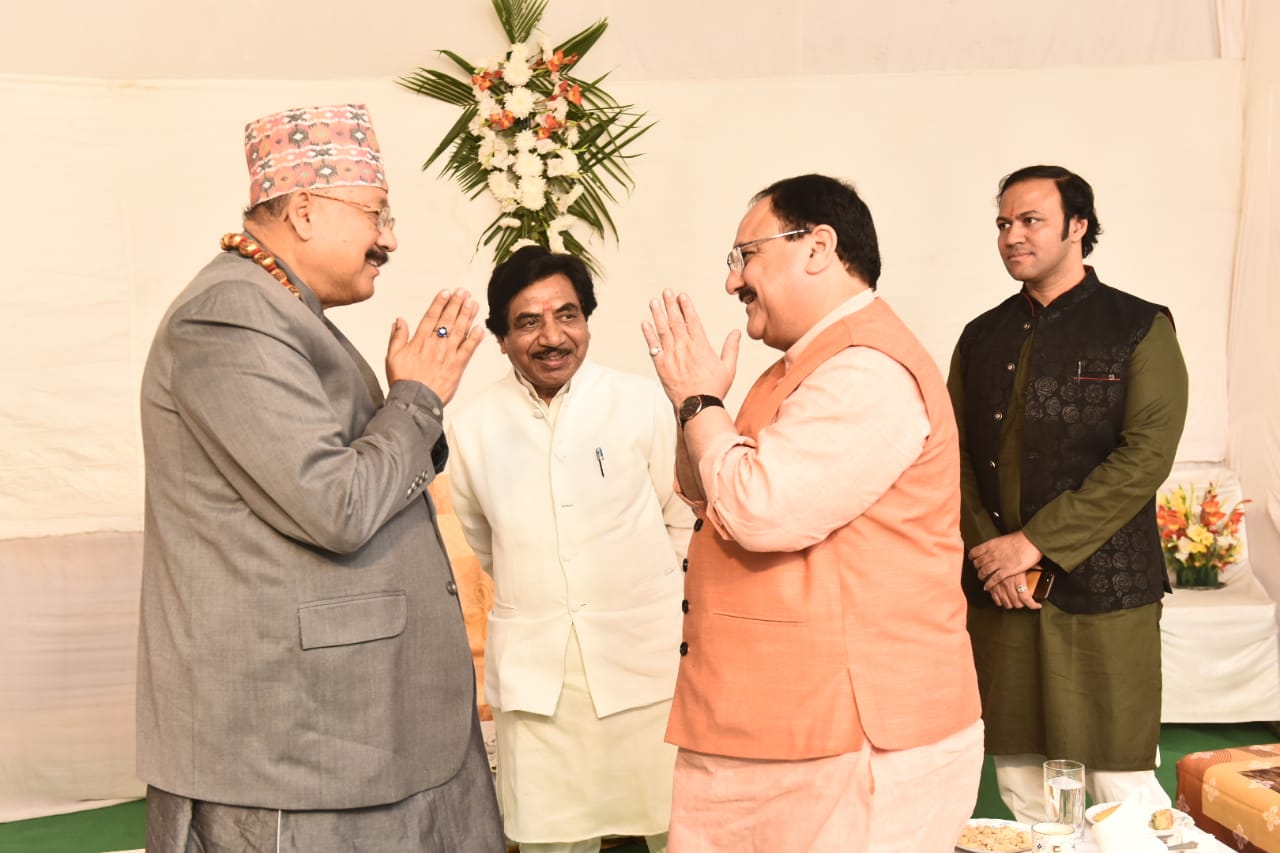  BJP Working President Shri J.P. Nadda addressing Sadbhawna Sammelan org by Manav Utthan Sewa Samiti at Ramlila Ground, New Delhi.