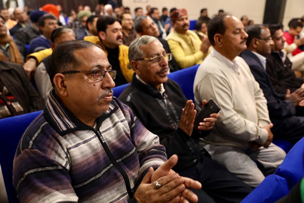 Photographs : BJP National President Shri J.P. Nadda addressing a public meeting in Delhi.