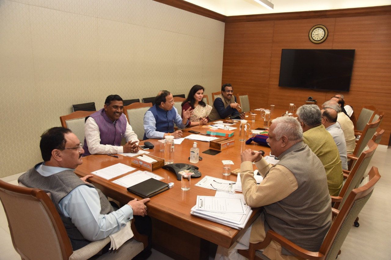 Photographs : Meeting of BJP National General Secretaries chaired by BJP National President Shri J.P. Nadda at BJP HQ, 6A DDU Marg, New Delhi on 07.03.2020