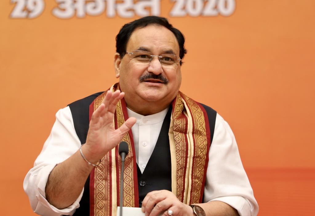 Photographs : BJP National President Shri J.P. Nadda addressing Bihar State MPs meeting at BJP HQ, 6A DDU Marg, New Delhi.