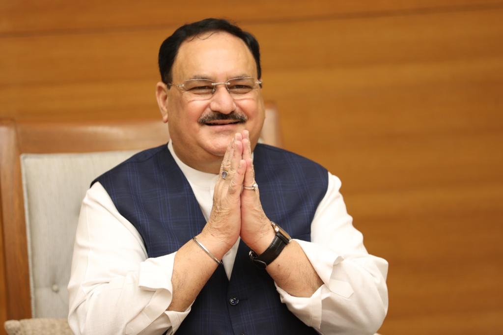 Photograps : BJP National President Shri J.P. Nadda interacting with his teachers on Teachers Day via video conferencing