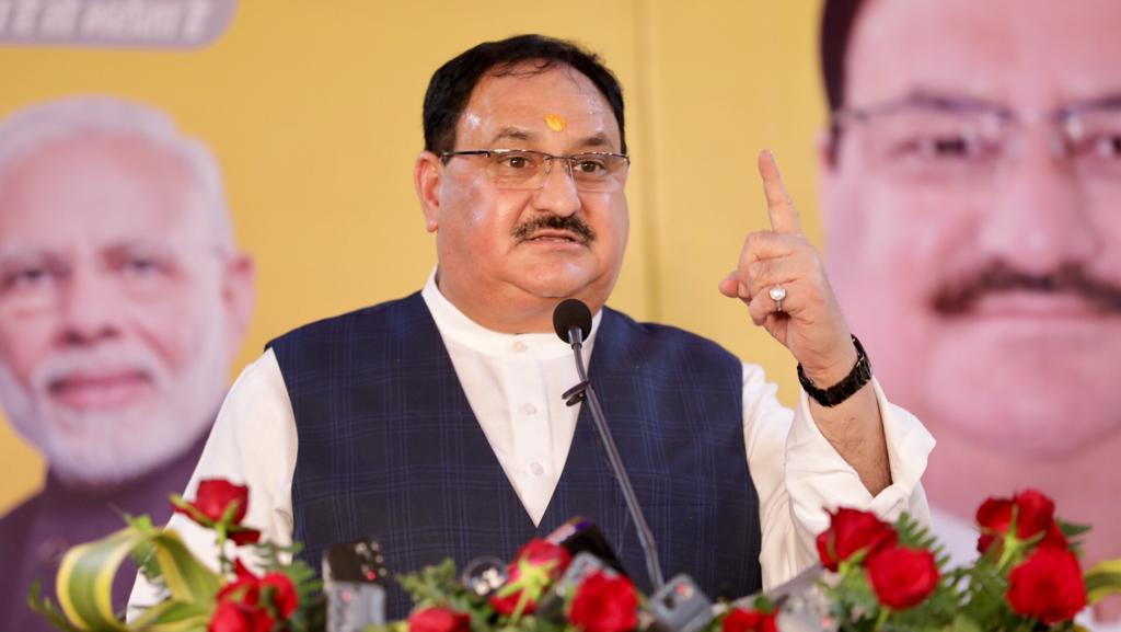 Photographs : BJP National President Shri J.P. Nadda launching "Aatmnirbhar Bihar Abhiyan" at Bihar BJP State office, Patna