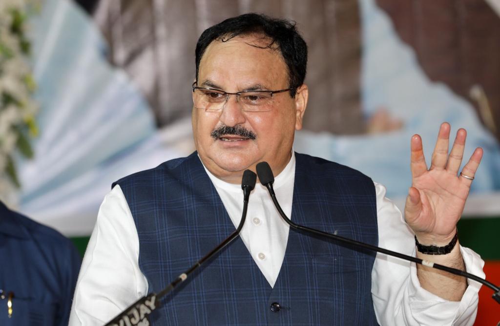 Photographs : BJP National President Shri J.P. Nadda addressing Makhana & Fish producers at Makhana Anusandhan Kendra, Darbhanga (Bihar)