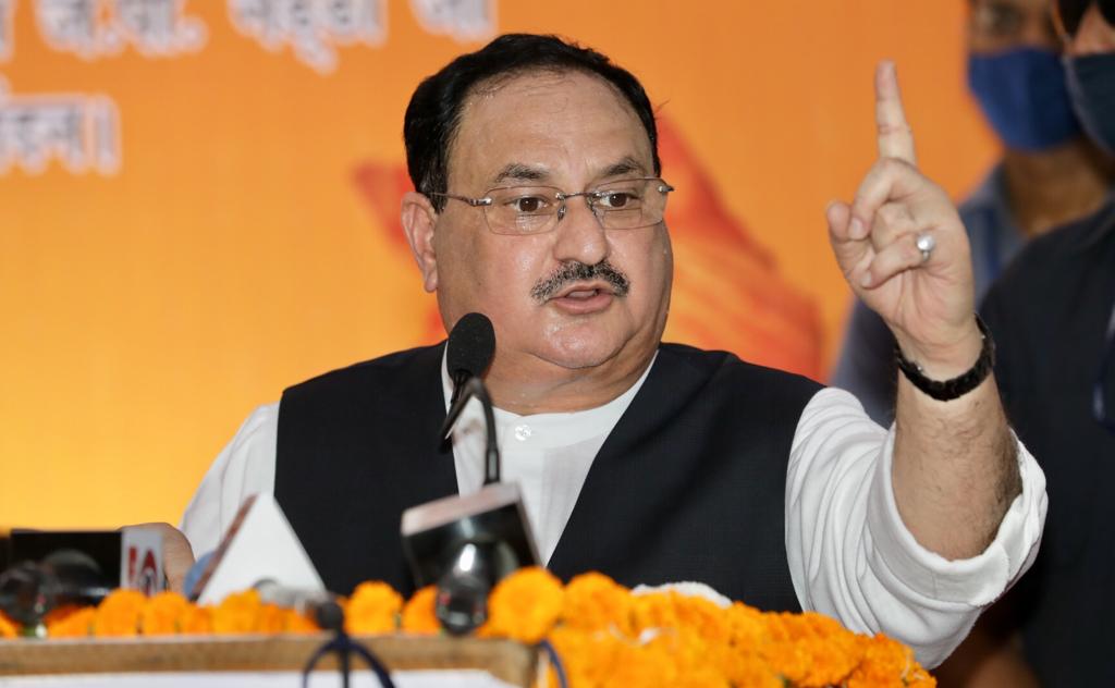 Photograps : BJP National President Shri J.P. Nadda addressing 'Seva Saptah' karyakram on the ocassion of Hon'ble PM Shri Narendra Modi ji's 70th B'day (Sep 17) at BJP Distt Office, Sonipat (Haryana)