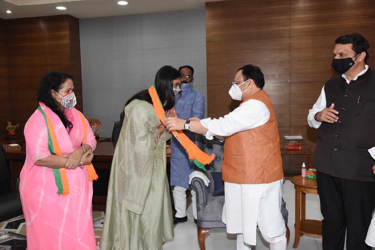 Photographs : Ace shooter Shreyasi Singh met BJP National President Shri J.P. Nadda & joining BJP in presence of senior BJP leaders at BJP HQ, 6A DDU Marg, New Delhi.