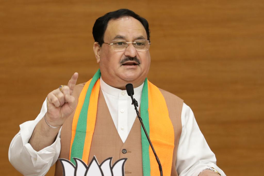 Photographs : BJP National President Shri J.P. Nadda addressing Maharashtra BJP State Executive Meeting via video conferencing