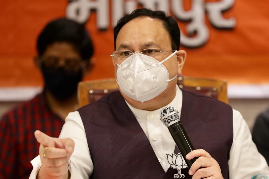 Photographs : BJP National President Shri J.P. Nadda addressing NDA meeting in Bhojpur (Bihar)