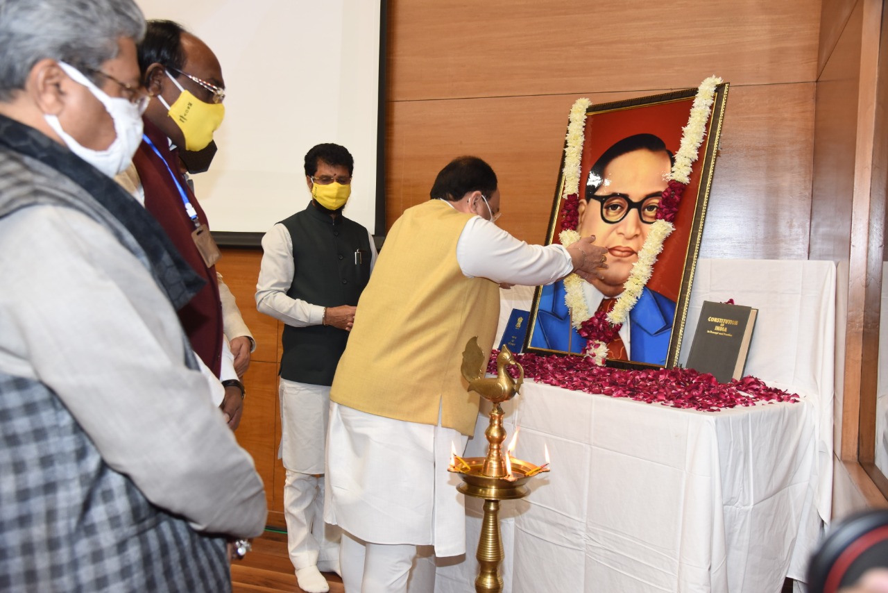 Photographs : BJP National President Shri J.P. Nadda celebrated Samvidhan Diwas Programme at BJP HQ, 6A DDU Marg, New Delhi