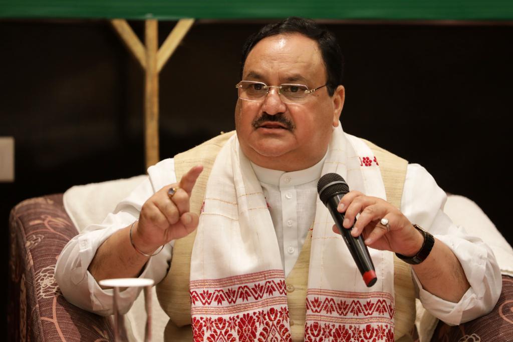  BJP National President Shri J.P. Nadda addressing a public rally at HS Field, Borbhagiya, Barsola (Assam)