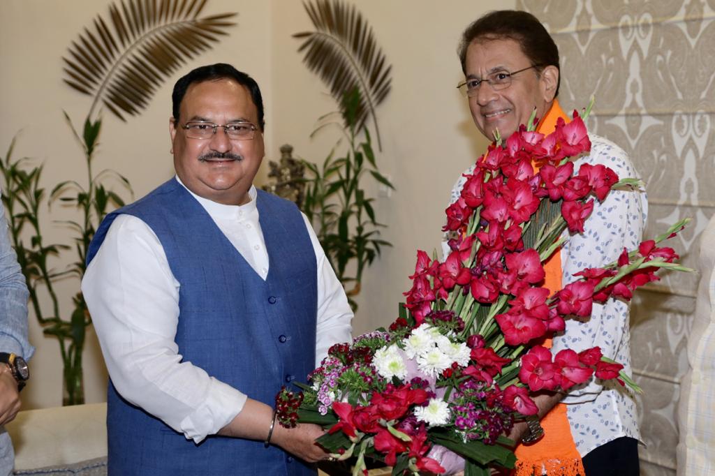  Actor Shri Arvind Govil called on BJP National President Shri J.P. Nadda at his residence 7-B, Motilal Nehru Marg, New Delhi - 110001.