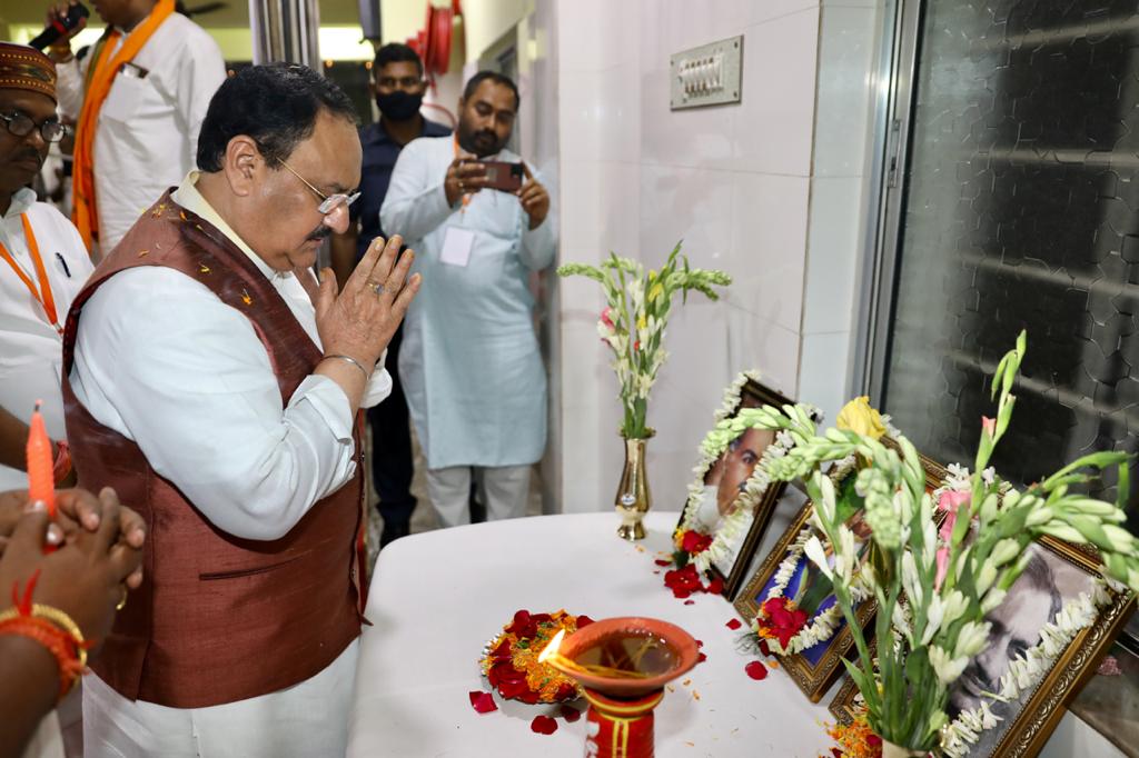  BJP National President Shri J.P. Nadda addressing West Bengal State BJP Organisational Meeting in Shibpur (West Bengal).