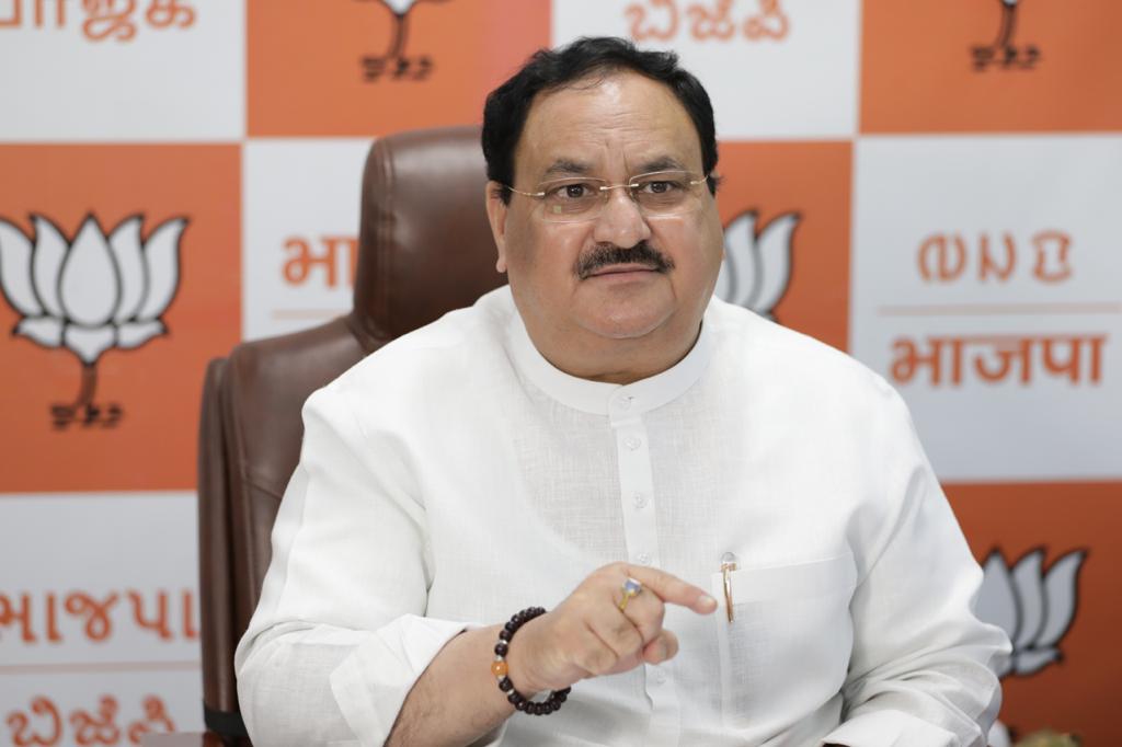  BJP National President Shri J.P. Nadda addressing BJP MPs of Uttarakhand (Lok Sabha) via video conferencing