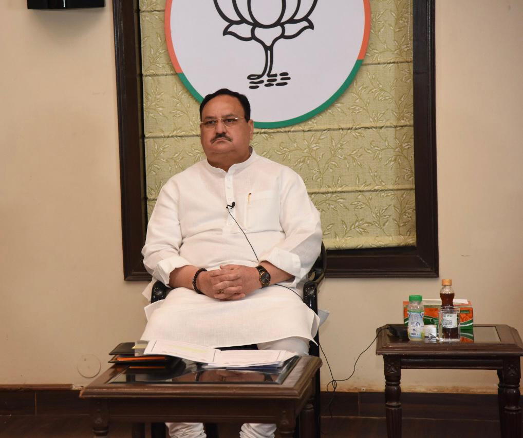  BJP National President Shri J.P. Nadda chaired meeting with BJP National General Secretaries