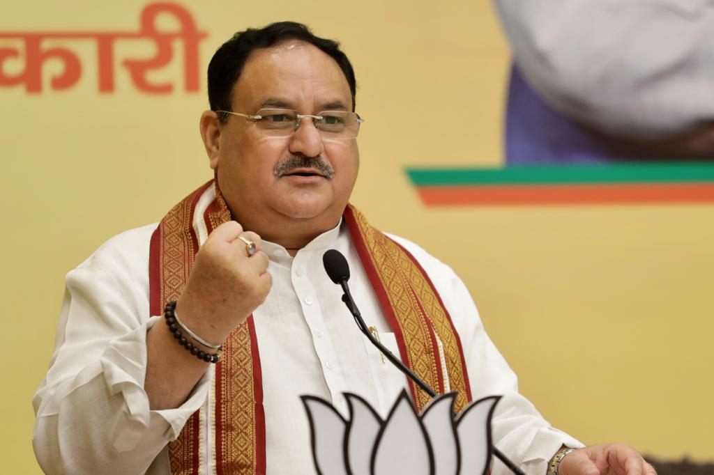  BJP National President Shri J.P. Nadda inaugurating & addressing BJP Kisan Morcha National Office Bearers Meeting at BJP HQ, 6A DDU Marg, New Delhi.