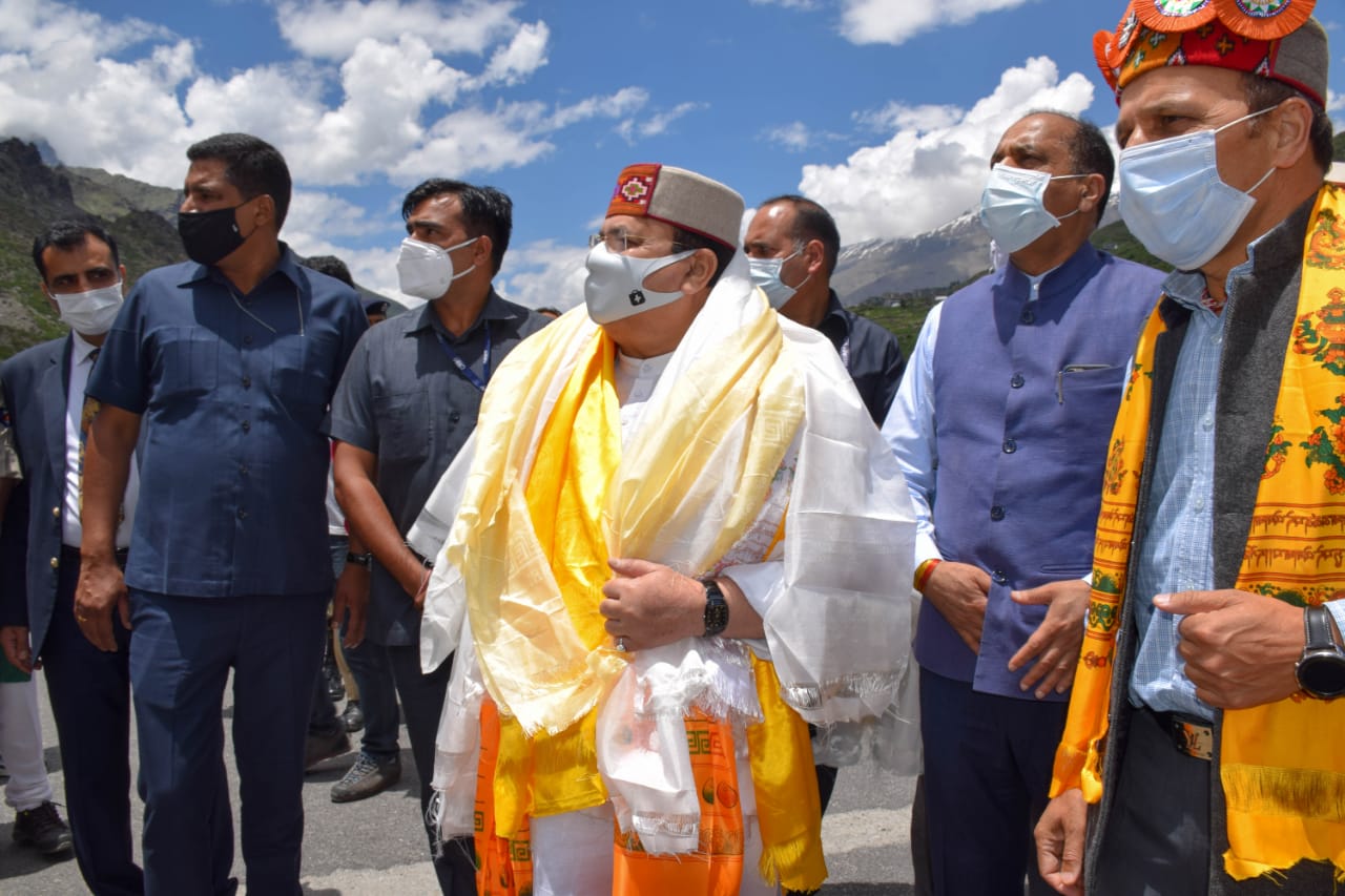  BJP National President Shri J.P. Nadda visited Atal Tunnel, Rohtang (Himachal Pradesh)