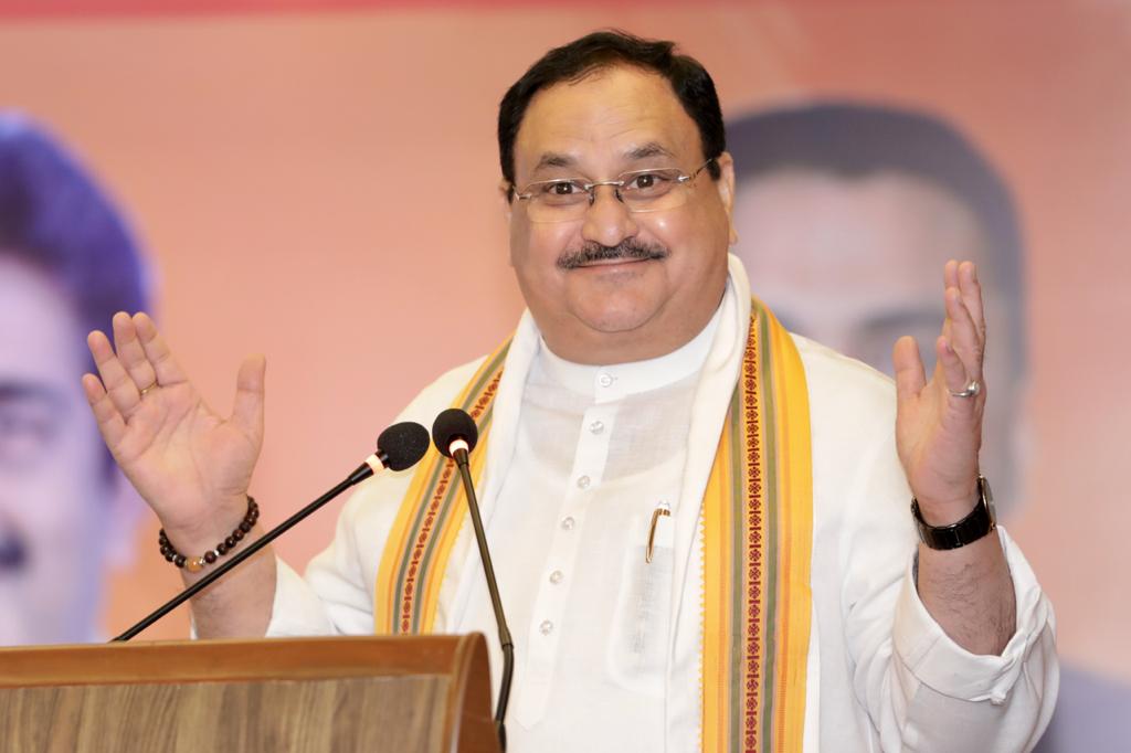  Hon'ble BJP National President Shri J.P. Nadda addressing Goa BJP State Office Bearers Meeting.