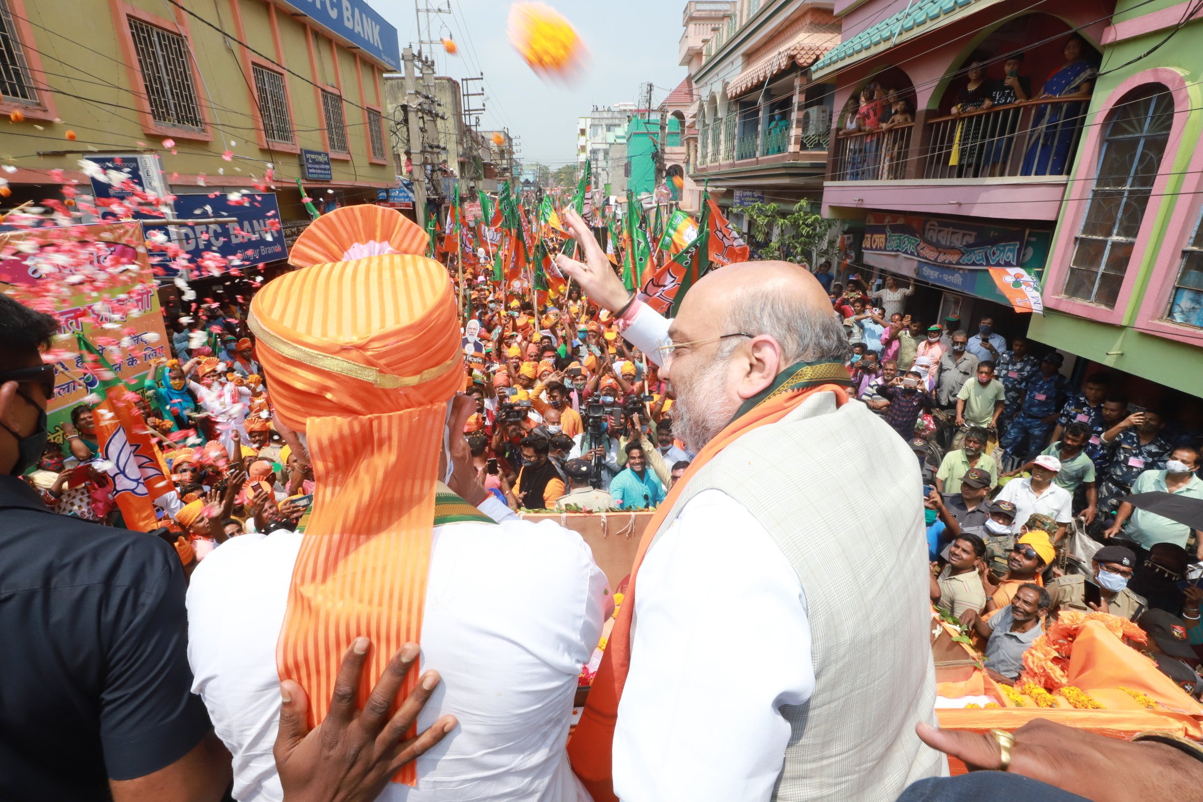  Hon'ble Union Home Minister Shri Amit Shah ji's road show in Singur (West Bengal)