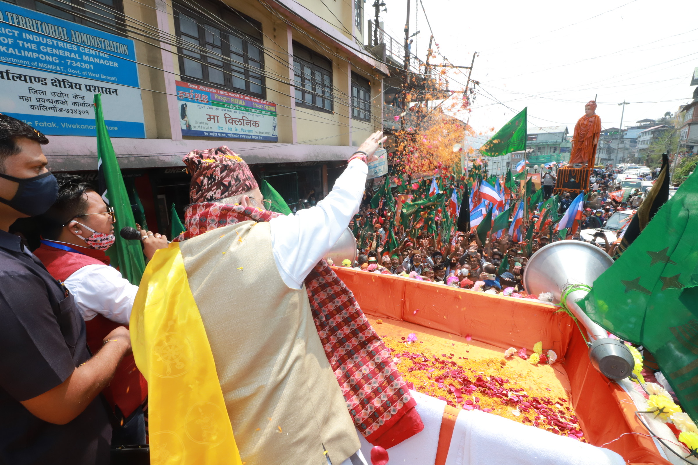  Hon'ble Union Home Minister Shri Amit Shah ji's road show Kalimpong (West Bengal)