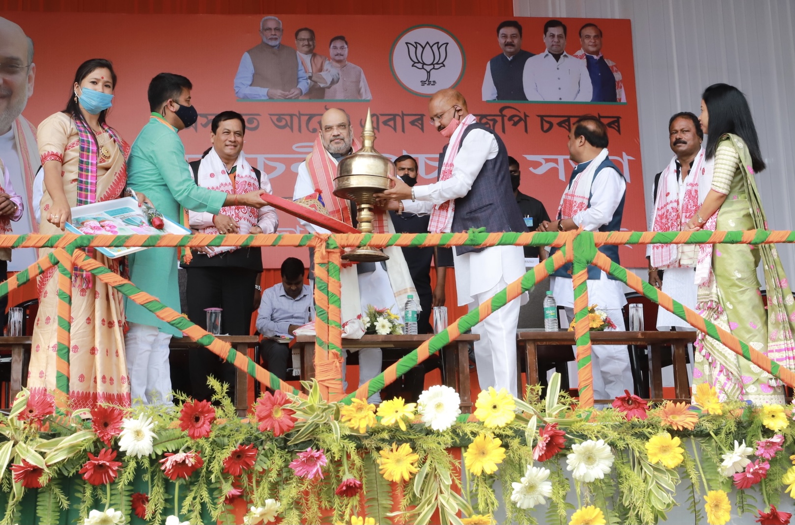  Hon'ble Union Home Minister Shri Amit Shah addressing public meeting in Margherita (Assam)