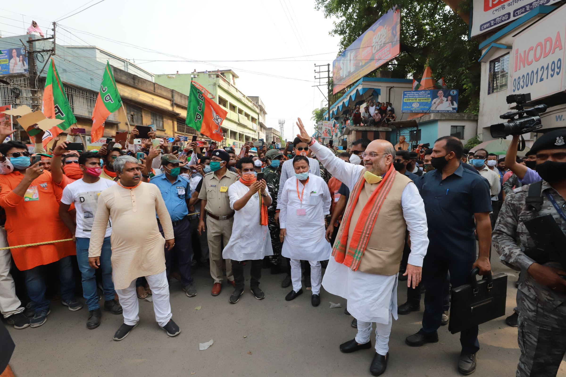 Hon'ble Union Home Minister Shri Amit Shah ji's road show in Krishnanagar Uttar (West Bengal)