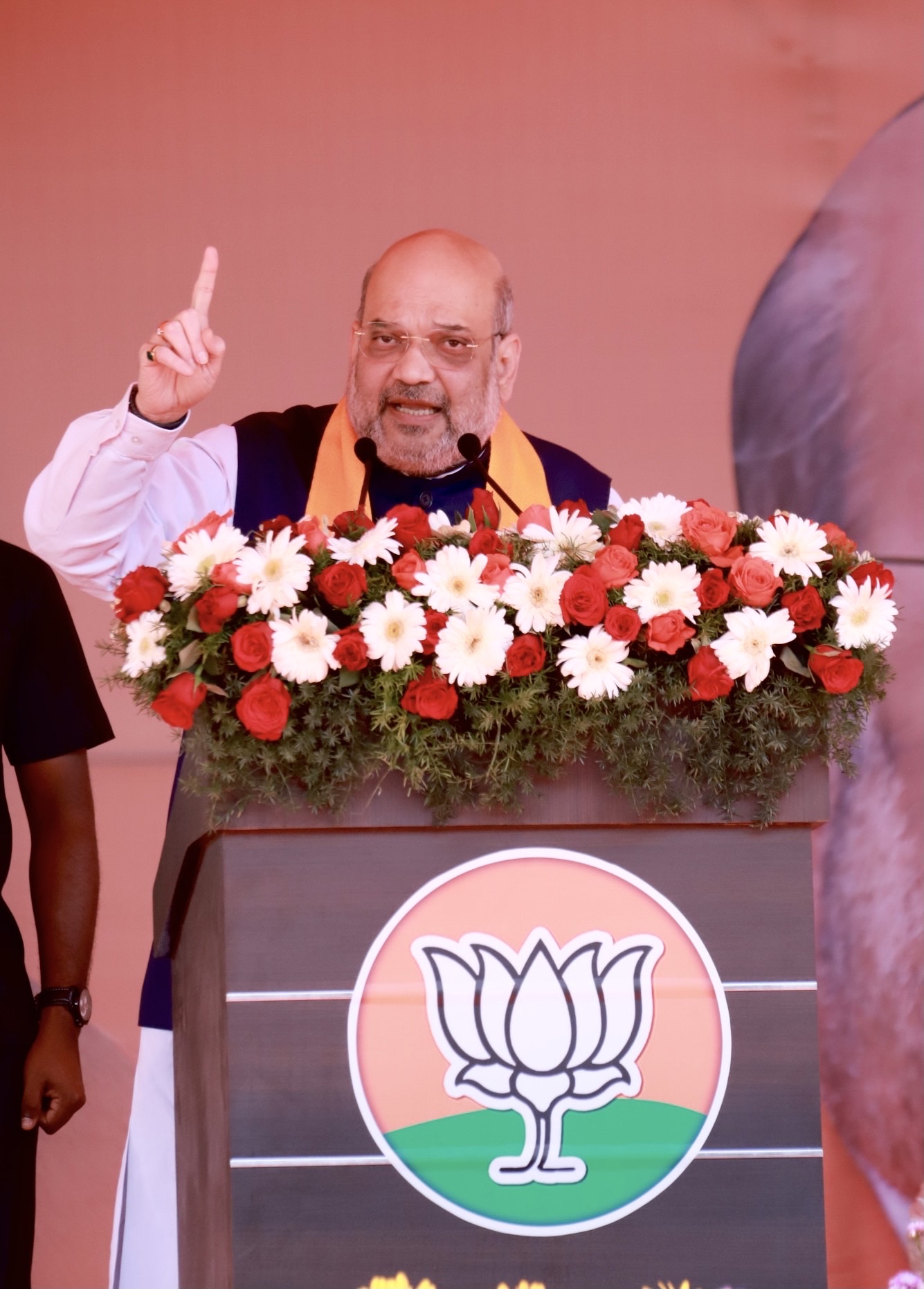  Hon'ble Union Home Minister and Senior BJP Leader Shri Amit Shah addressing a public meeting in Karaikal, Puducherry