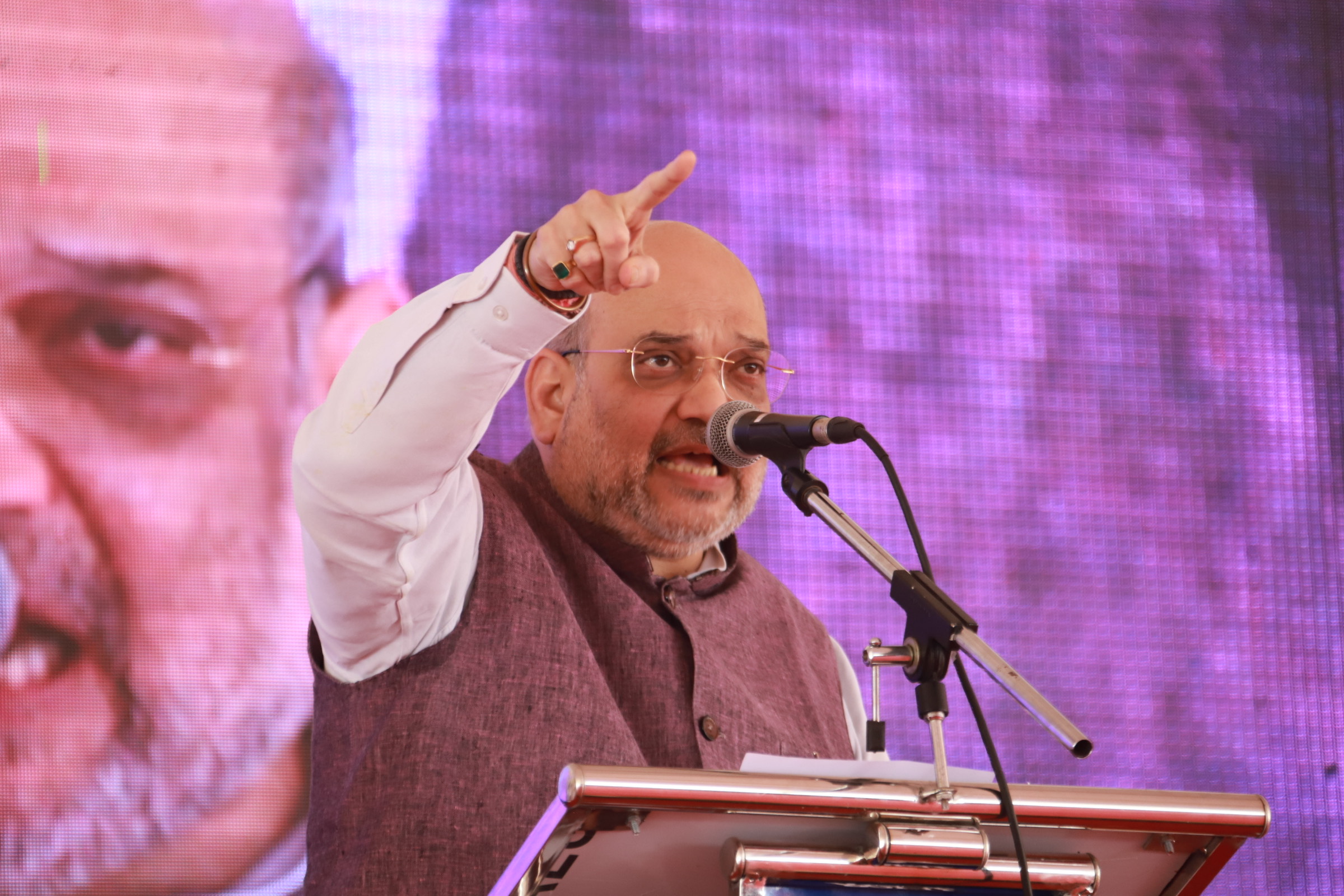  Hon'ble Union Home Minister Shri Amit Shah addressing a public meeting in Chathannoor (Kerala)