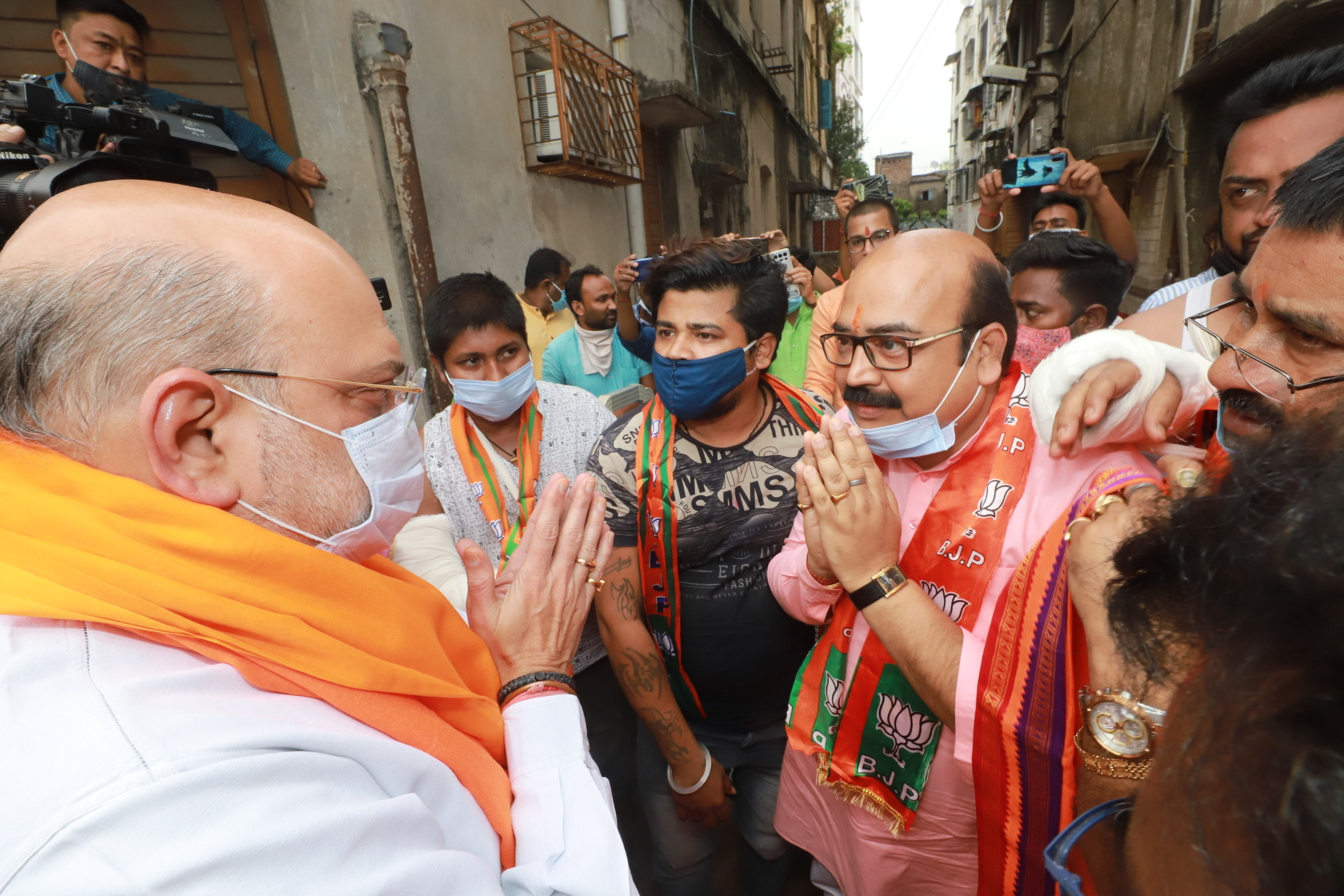  Hon'ble Union Home Minister Shri Amit Shah ji's door to door campaign in Bhabanipur (West Bengal)