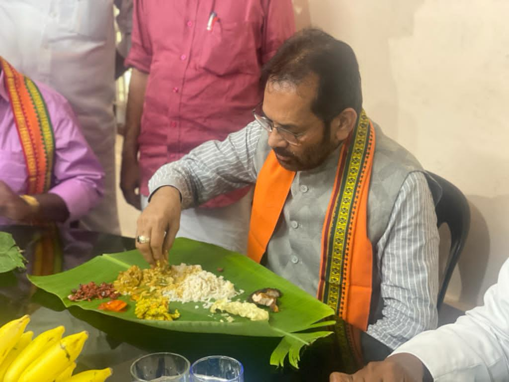  Hon'ble Union Minister and Senior BJP leader Shri Mukhtar Abbas Naqvi during various public meetings in Kerala