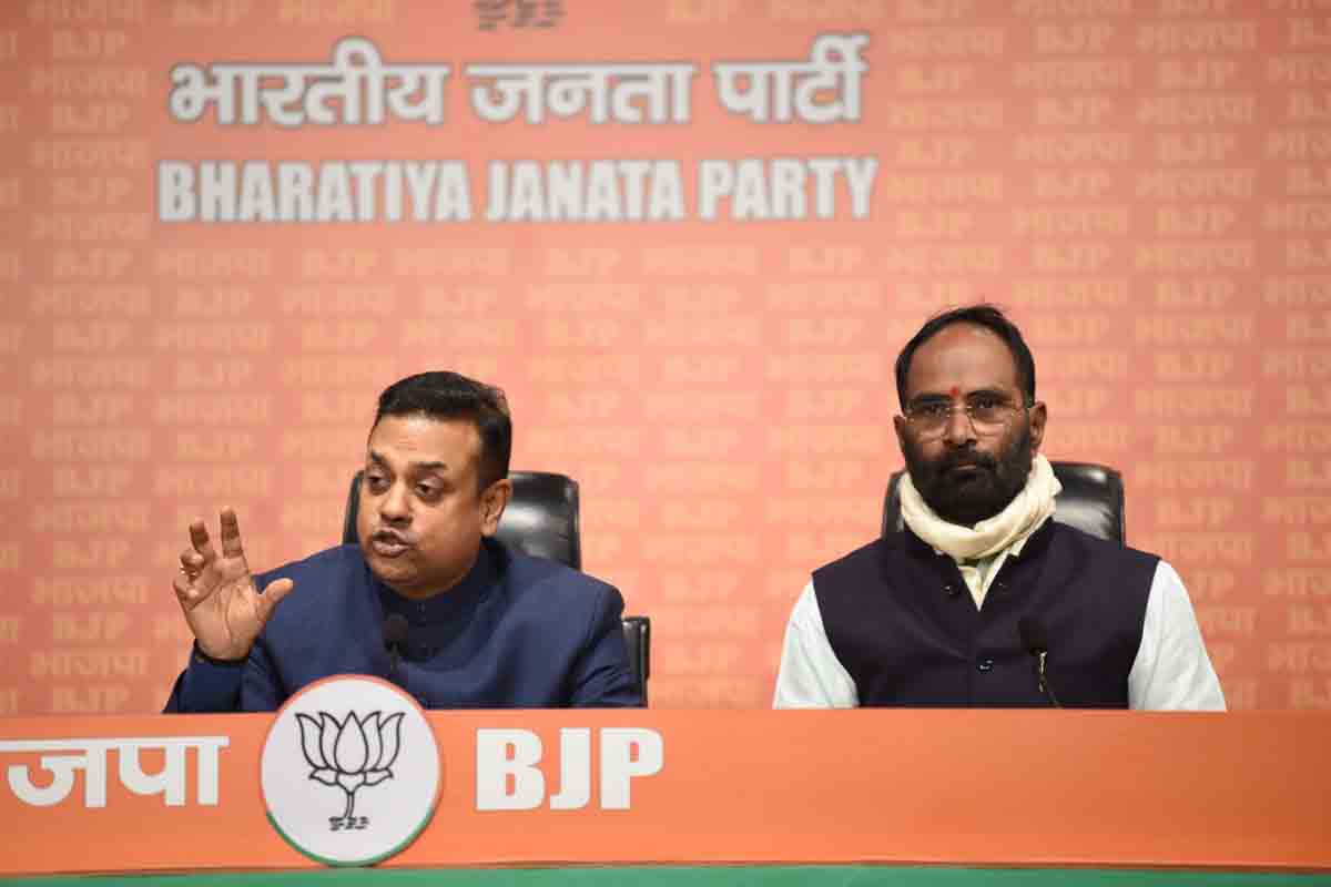 Press conference of BJP National Spokesperson Dr Sambit Patra (MP)