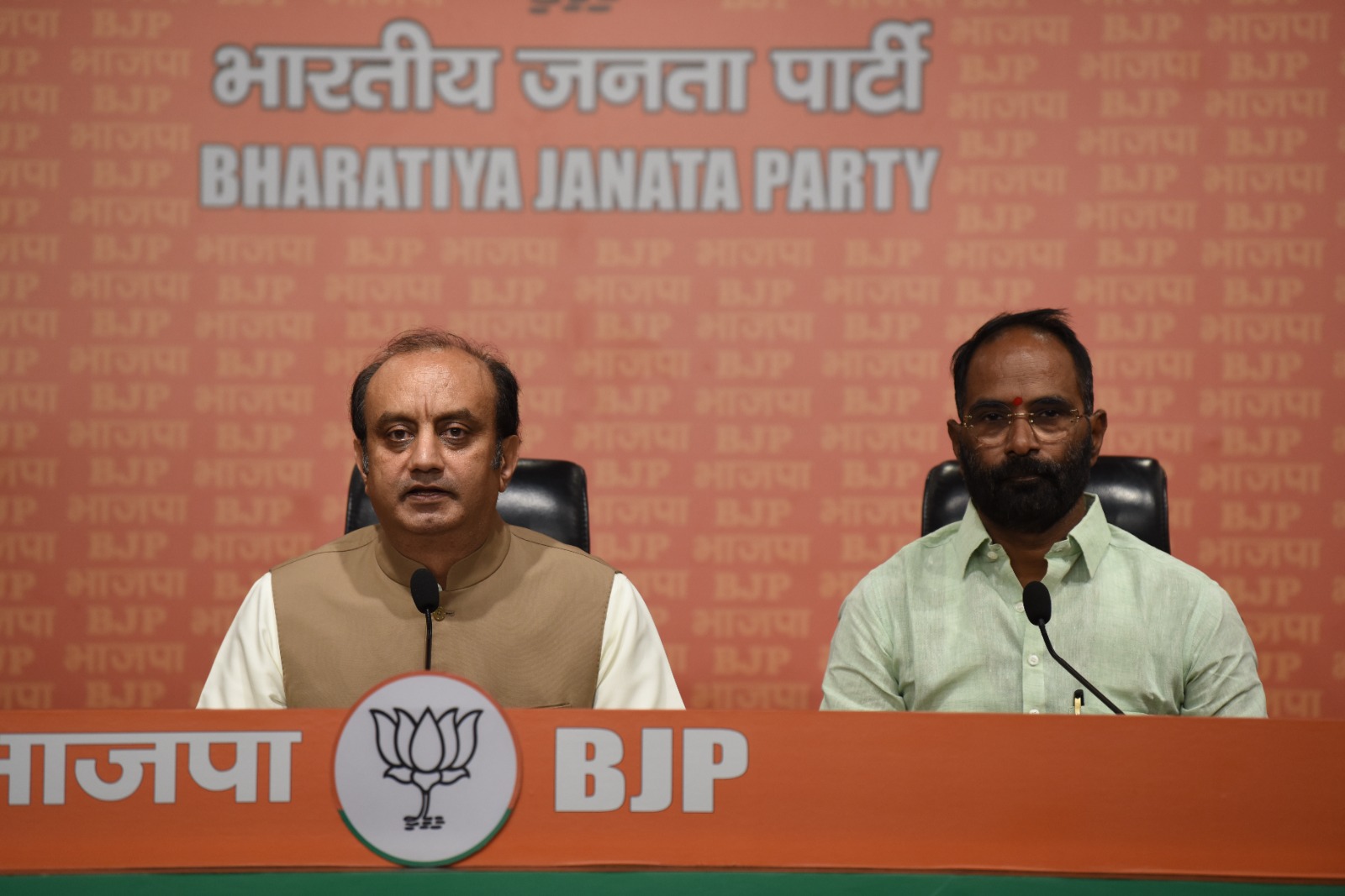 Press conference of BJP National Spokesperson Dr Sudhanshu Trivedi (MP)