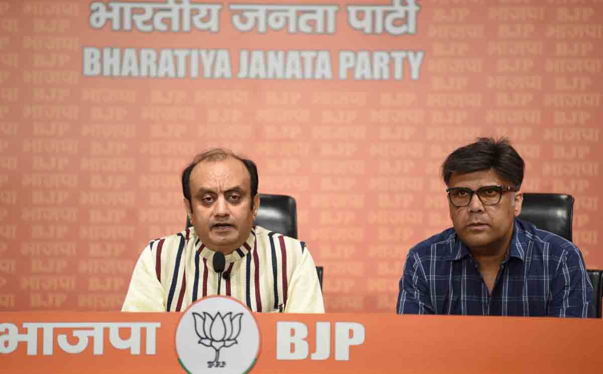 Press conference of BJP National Spokesperson Dr Sudhanshu Trivedi (MP)