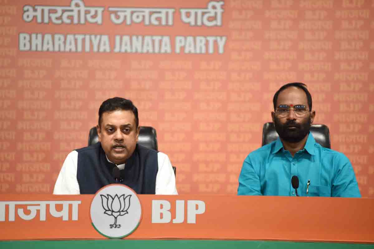 Press conference of BJP National Spokesperson Dr. Sambit Patra (M.P.)