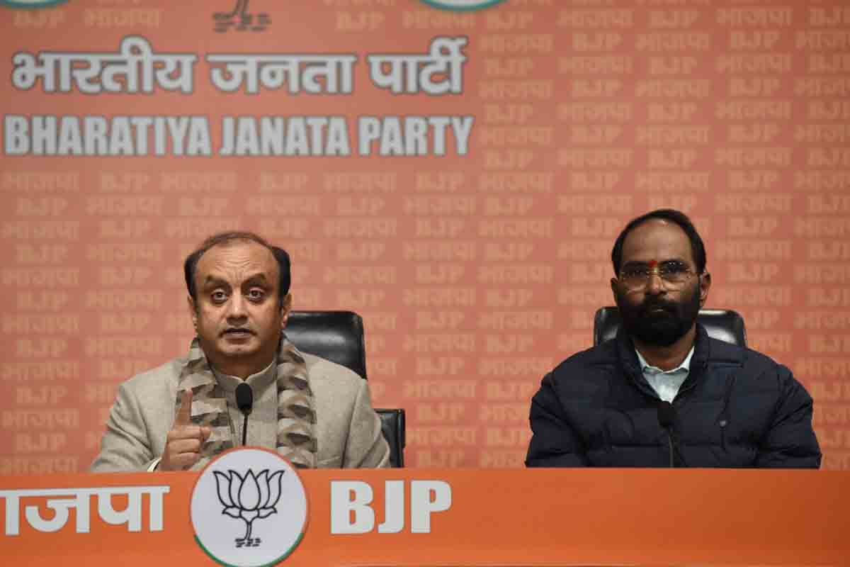 Press conference of BJP National Spokesperson Dr. Sudhanshu Trivedi (M.P.)