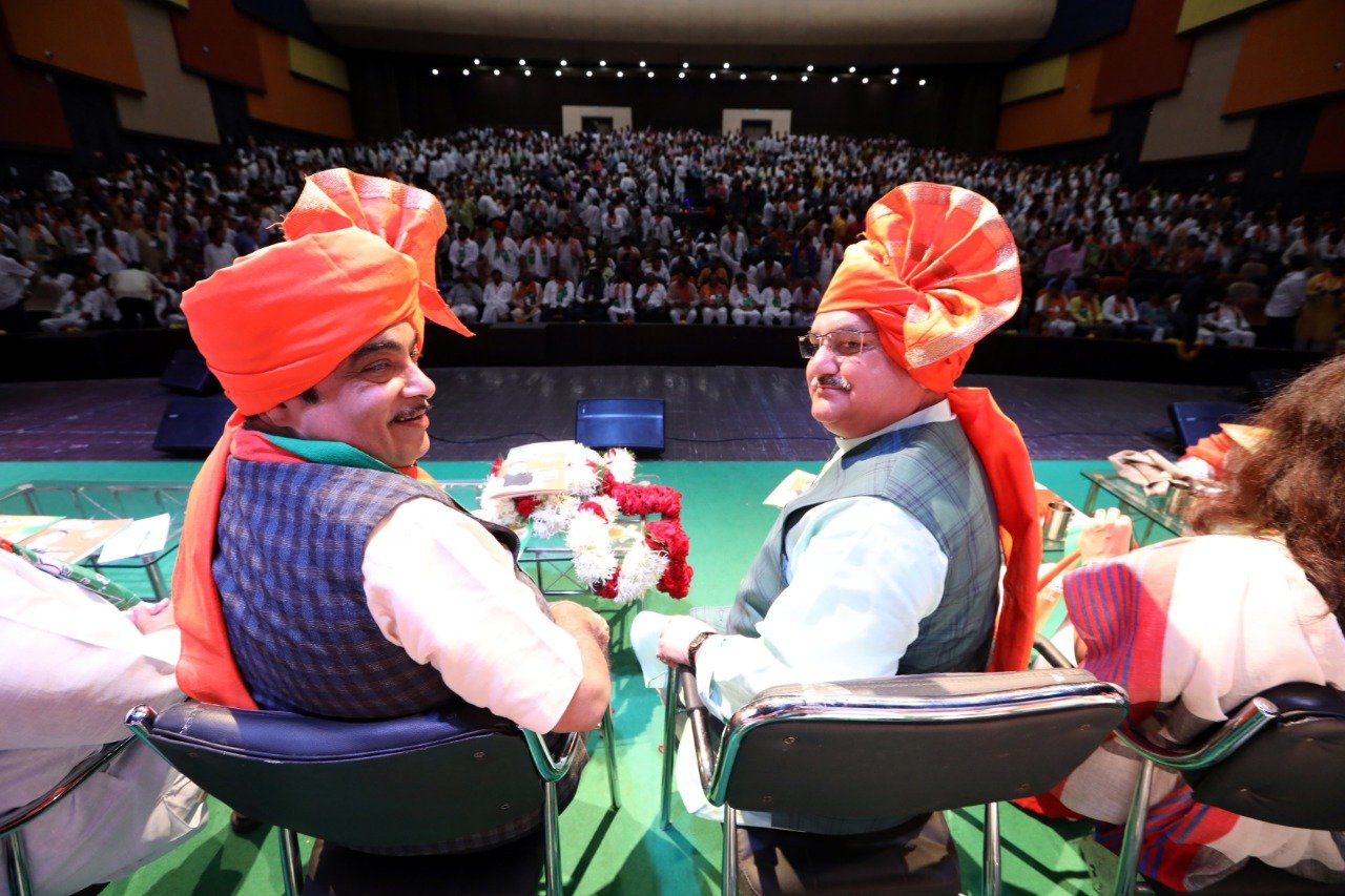 BJP WorkingPresident, Shri Jagat Prakash Nadda addressing Karyakarta Sammelan (VidarbhDivision) at Pt. Suresh Bhat Sabhagrah near Hedgewar Smruti Sthal Reshimbaghground, Nagpur