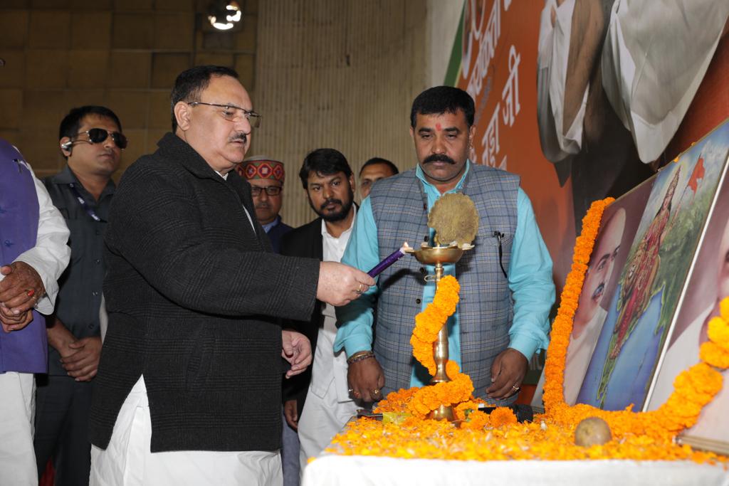 Photographs : BJP Working President Shri J.P. Nadda chairing election review meeting of Assembly Constituencies in Bokaro (Jharkhand)