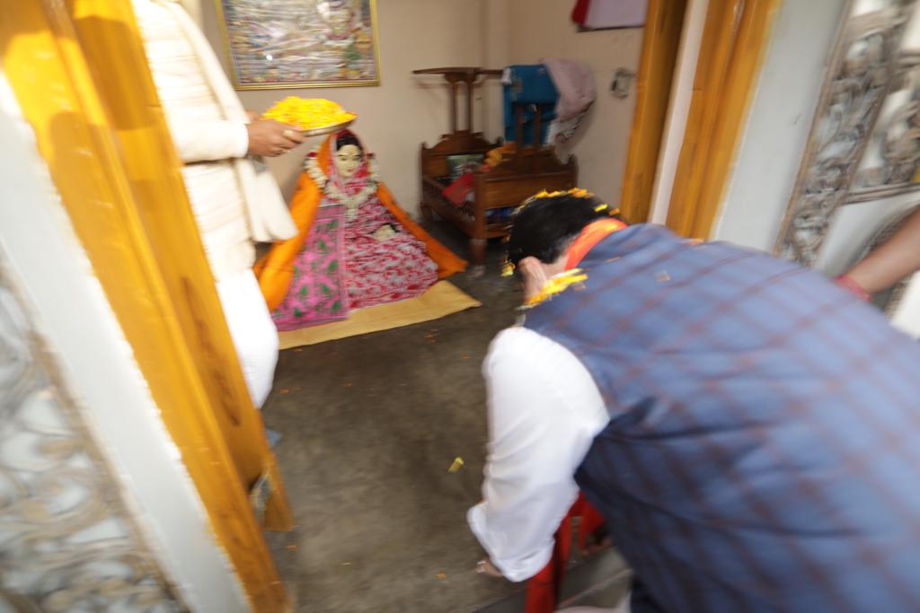 Photographs : Hon'ble BJP National President Shri J.P. Nadda visited Sree Sree Gouranga Janmashthan Ashram & offered prayers in Nabadwip (West Bengal)